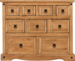 Corona 4+3+2 Drawer Merchant Chest in Distressed Waxed Pine - Image 4