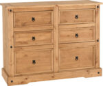 Corona 6 Drawer Chest in Distressed Waxed Pine - Image 2