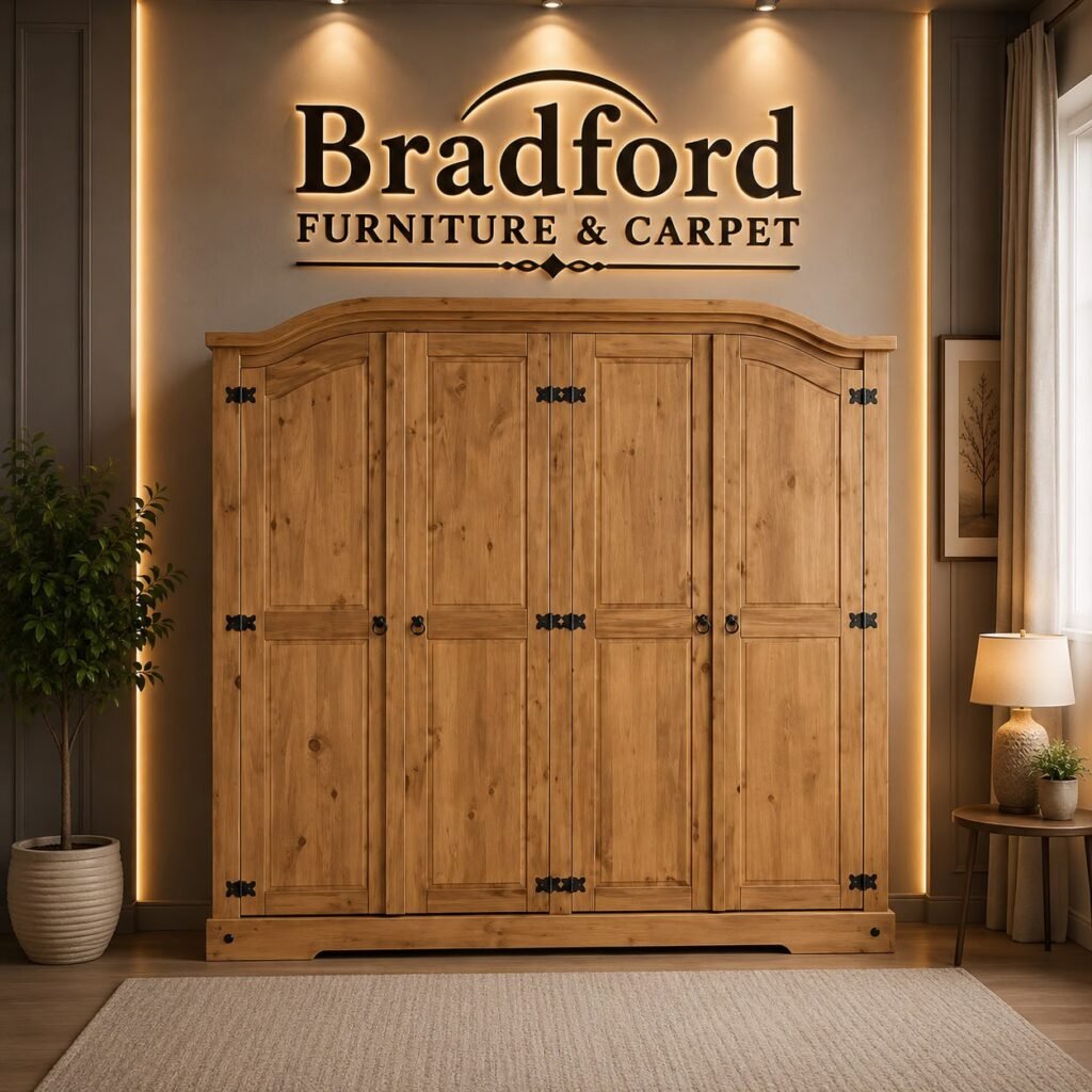 Corona Extra Large 4-Door Wardrobe