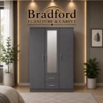 Dakota 3 Door 2 Drawer Mirrored Wardrobe