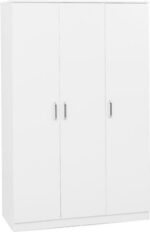 Dakota 3 Door Wardrobe in White Color - Image 2
