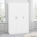 Dakota 3 Door Wardrobe in White Color