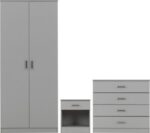 Dakota Trio Wardrobe Set in Light Grey Color - Image 2