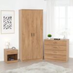 Dakota Trio Wardrobe Set in Oak Effect - Image 3