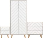 Dixie Trio Wardrobe Set in Dusty Grey/White Color - Image 5