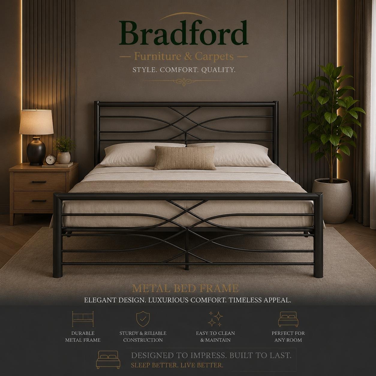 Kelly Bed in all colors and sizes