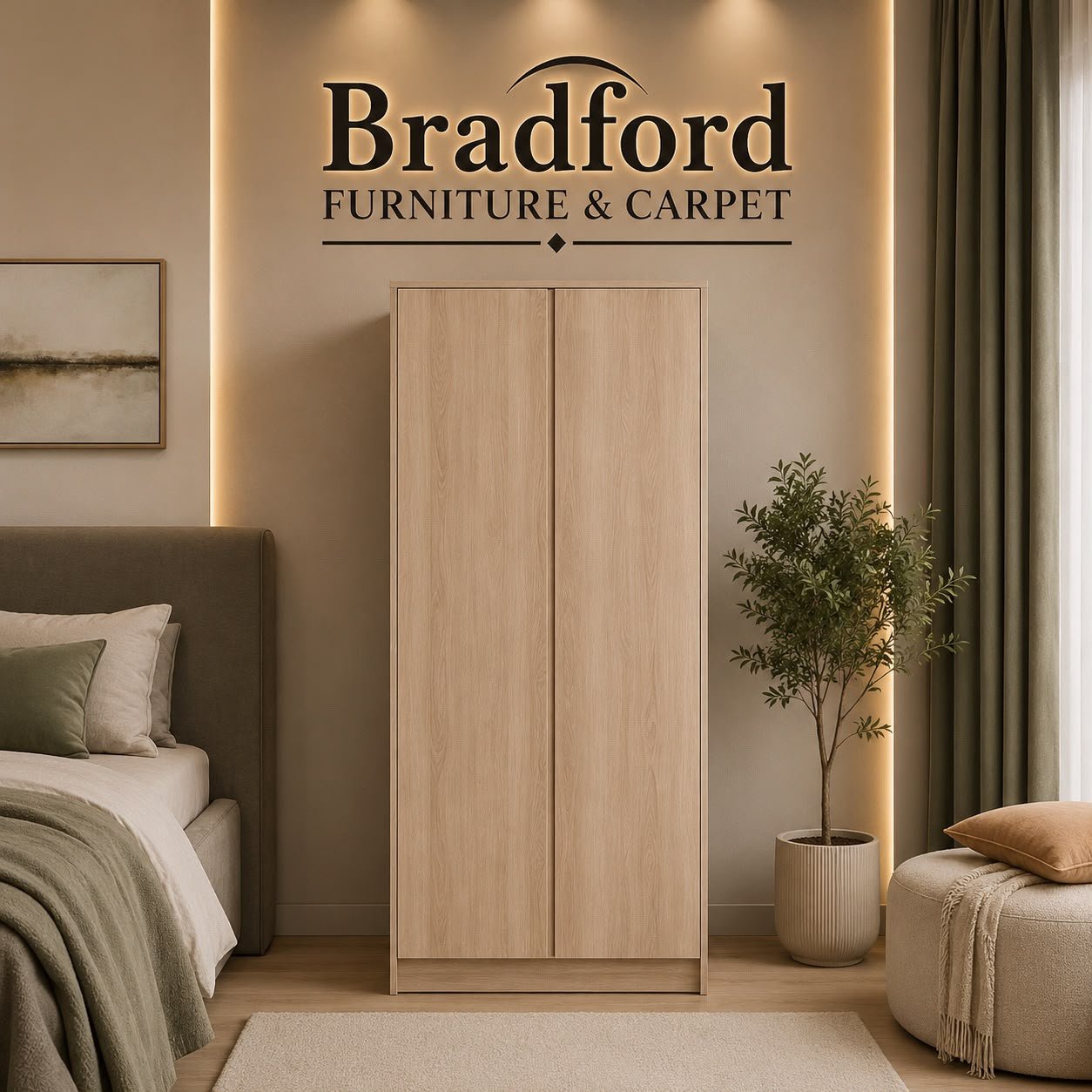 Malvern 2 Door Wardrobe