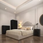 Malvern 2 Door Wardrobe Bedroom Set in Black Color - Image 3