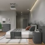 Malvern 2 Door Wardrobe Bedroom Set in Grey Color - Image 3