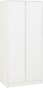 Malvern 2 Door Wardrobe Bedroom Set in White Color - Image 4