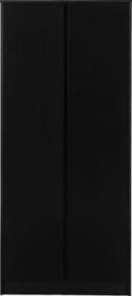 Malvern 2 Door Wardrobe in Black Color - Image 4