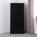Malvern 2 Door Wardrobe in Black Color - Image 6