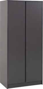 Malvern 2 Door Wardrobe in Grey Color - Image 2
