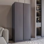 Malvern 2 Door Wardrobe in Grey Color - Image 6