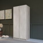 Malvern 2 Door Wardrobe in Urban Snow Effect - Image 6