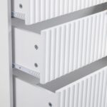 Miami 3 Drawer Chest White/Gold Color - Image 10