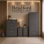 Nevada 2 Door 1 Drawer Wardrobe Bedroom Set - Image 4