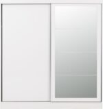Nevada 2 Door Sliding Wardrobe in White Gloss - Image 3