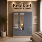 Nevada 3 Door 2 Drawer Mirrored Wardrobe Bedroom Set - Image 3