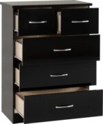Nevada 3+2 Drawer Chest in all Colors