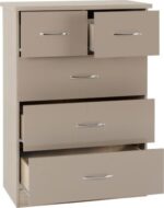 Nevada 3+2 Drawer Chest in all Colors - Image 17