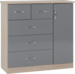 Nevada 5 Drawer Narrow Chest in all Colors