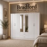 Nevada 6 Door 2 Drawer Mirrored Wardrobe