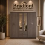 Nevada 6 Door 2 Drawer Mirrored Wardrobe - Image 3