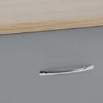 Nevada 6 Drawer Chest in Grey Gloss/Light Oak Effect Veneer - Image 6