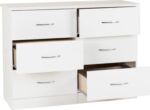 Nevada 6 Drawer Chest in White Gloss - Image 3