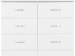 Nevada 6 Drawer Chest in White Gloss - Image 4
