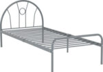 Nova Metal Bed in Silver Color - Image 3