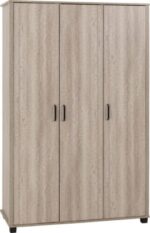 Oliver 3 Door Wardrobe in Light Oak Effect - Image 3