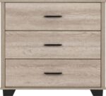 Oliver 3 Drawer Chest in Light Oak Effect - Image 4