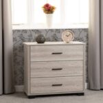 Oliver 3 Drawer Chest in Light Oak Effect