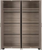 Oliver 4 Door Wardrobe in Light Oak Effect - Image 4