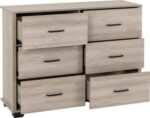 Oliver 6 Drawer Chest in Light Oak Effect - Image 3