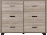 Oliver 6 Drawer Chest in Light Oak Effect - Image 4