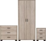 Oliver Trio Wardrobe Bedroom Set in Light Oak Effect - Image 3