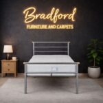 Orion Metal Bed in Silver Color