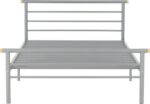 Orion Metal Bed in Silver Color - Image 4
