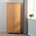 Oslo 2 Door Wardrobe in Antique Pine - Image 2