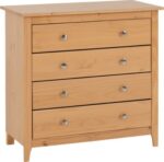 Oslo 4 Drawer Chest in Antique Pine - Image 2