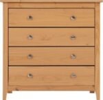 Oslo 4 Drawer Chest in Antique Pine - Image 4