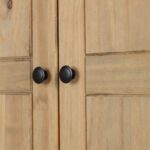 Panama 2 Door Wardrobe in Natural Wax - Image 6