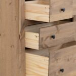 Panama 2+2 Drawer Chest in Natural Wax - Image 5