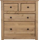 Panama 2+2 Drawer Chest in Natural Wax - Image 7