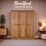 Panama 3 Door Wardrobe in Natural Wax