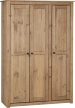 Panama 3 Door Wardrobe in Natural Wax - Image 3