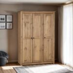 Panama 3 Door Wardrobe in Natural Wax - Image 7